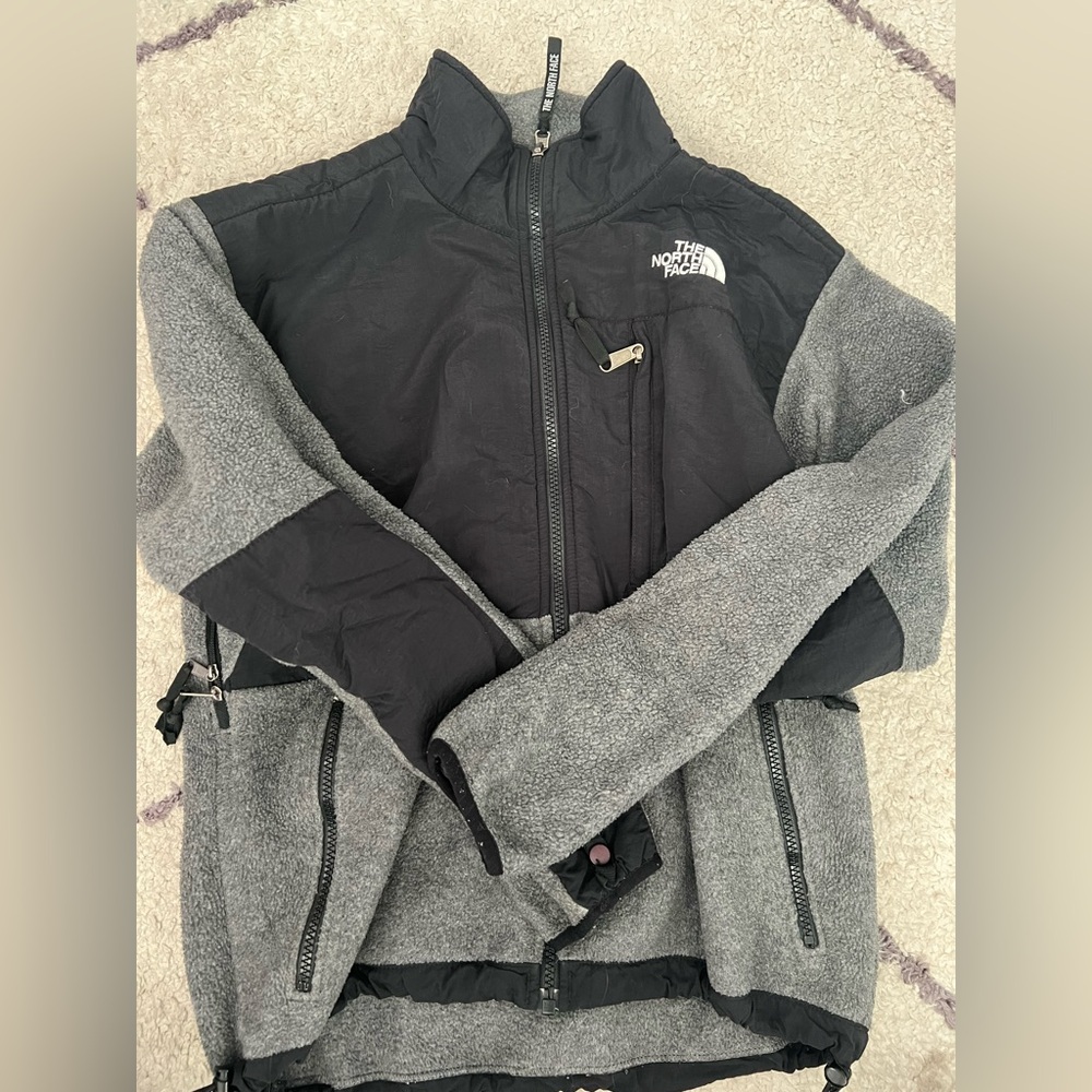 Northface Denali grey fleece jacket
